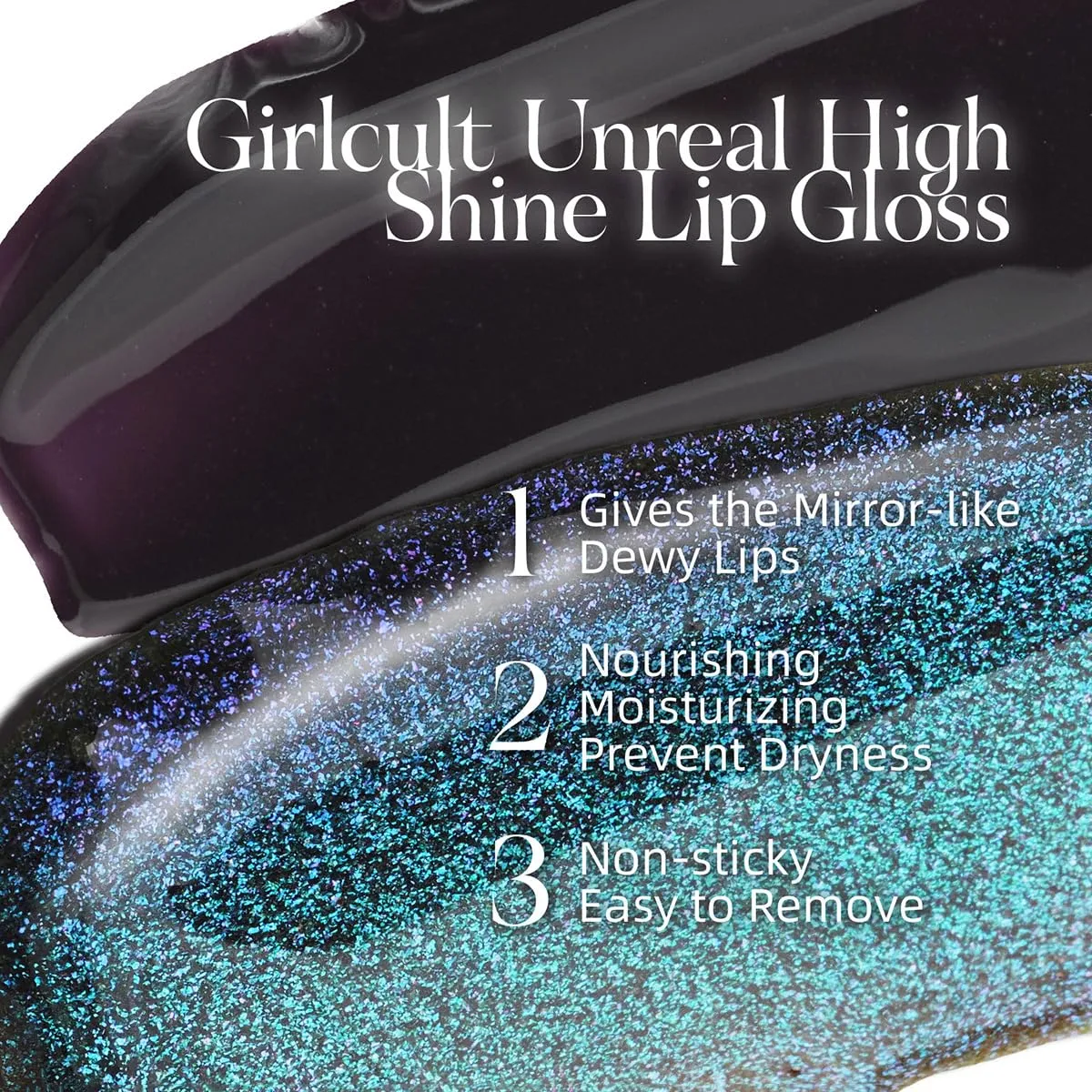 Glass Shine Lip Gloss – Non-Sticky Hydrating Lip Stain with High-Shine Glossy Finish, Long-Lasting Lightweight Formula, Moisturizing & Comfortable Wear for Plump Lips (J75)