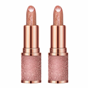Glitter Lipstick, SparklingLipstick Lasting Waterproof Lipstick Nourishing Moisturizer All Skin Types Makeup Cosmetic 25.9g (#5)