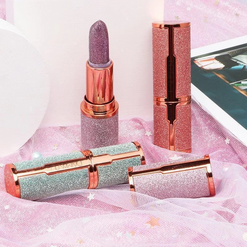 Glitter Matte Temperature Change Lipstick