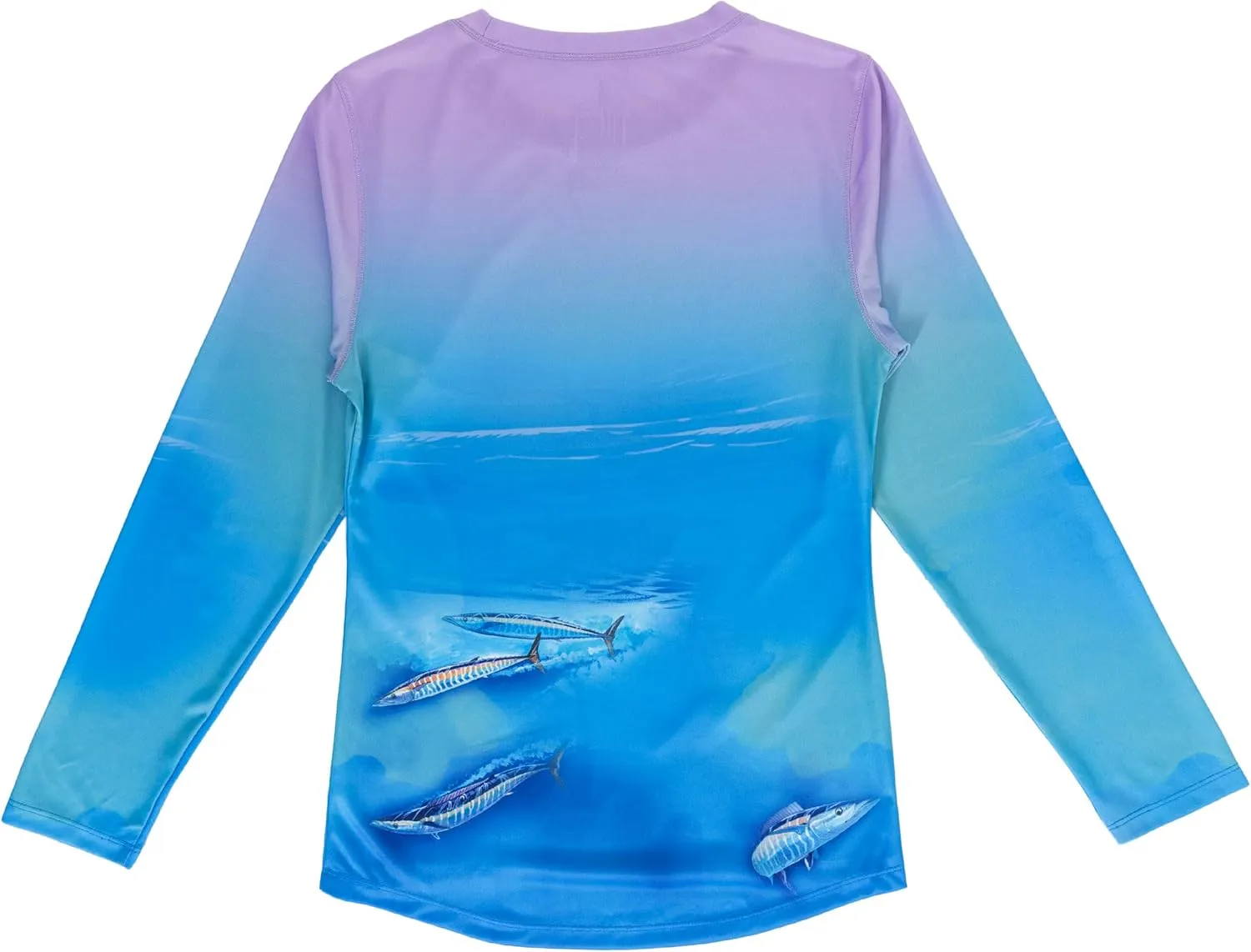 Guy Harvey Girl's Long Sleeve Performance Shirt with 30  UPF Sun Protection