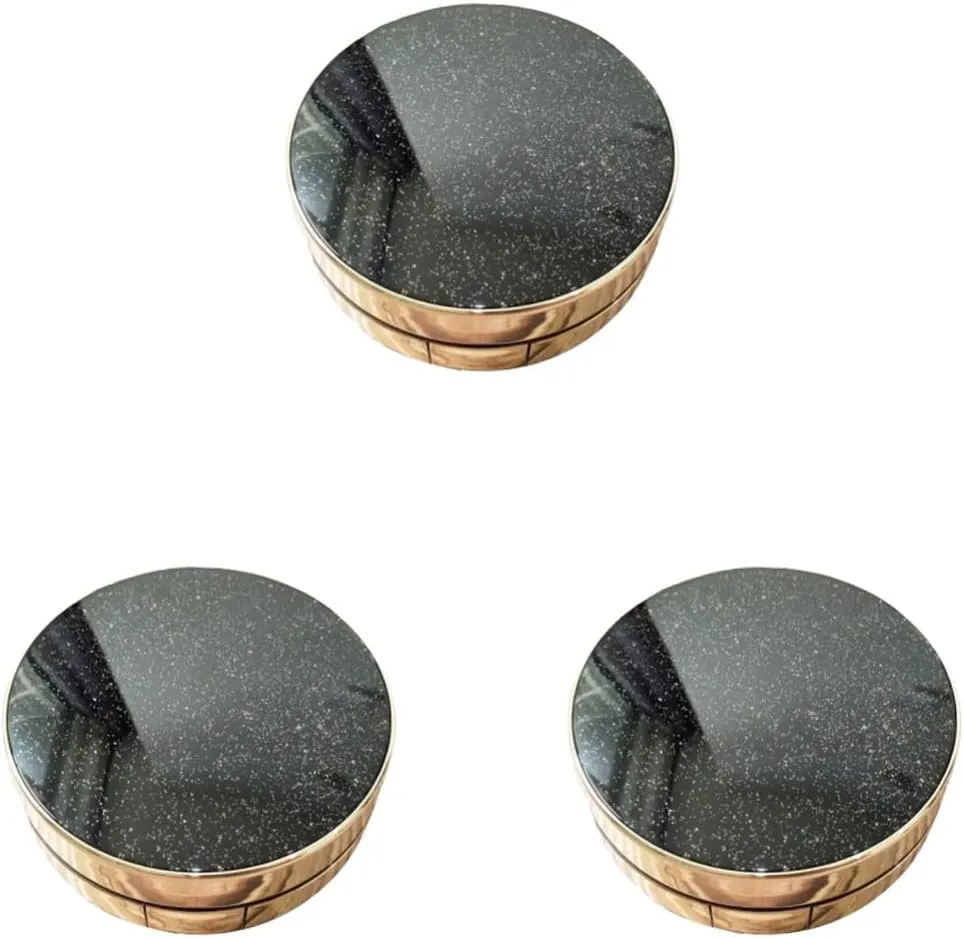 Healifty Cushion Sponge Makeup Liquid Trip Portable Container Travel With Diy Loose Puff Outdoor Empty Bb Foundation Blusher Compact up Holder Case Two-layers for Round