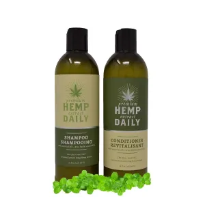 Hemp Daily Shampoo and Conditioner | Hemp, Argan, and Essential Oils | THC-free | 16 fl oz (Shampoo   Conditioner)