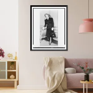 Historic Framed Print, [Miss Elizabeth Arden, full-length portrait, standing, facing left], 17-7/8" x 21-7/8"