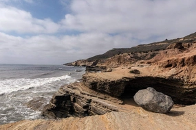Historic Pictoric Photo - Tide Pools on The Pacific Ocean in San Diego, California- Fine Art Photo Reporduction 24in x 16in