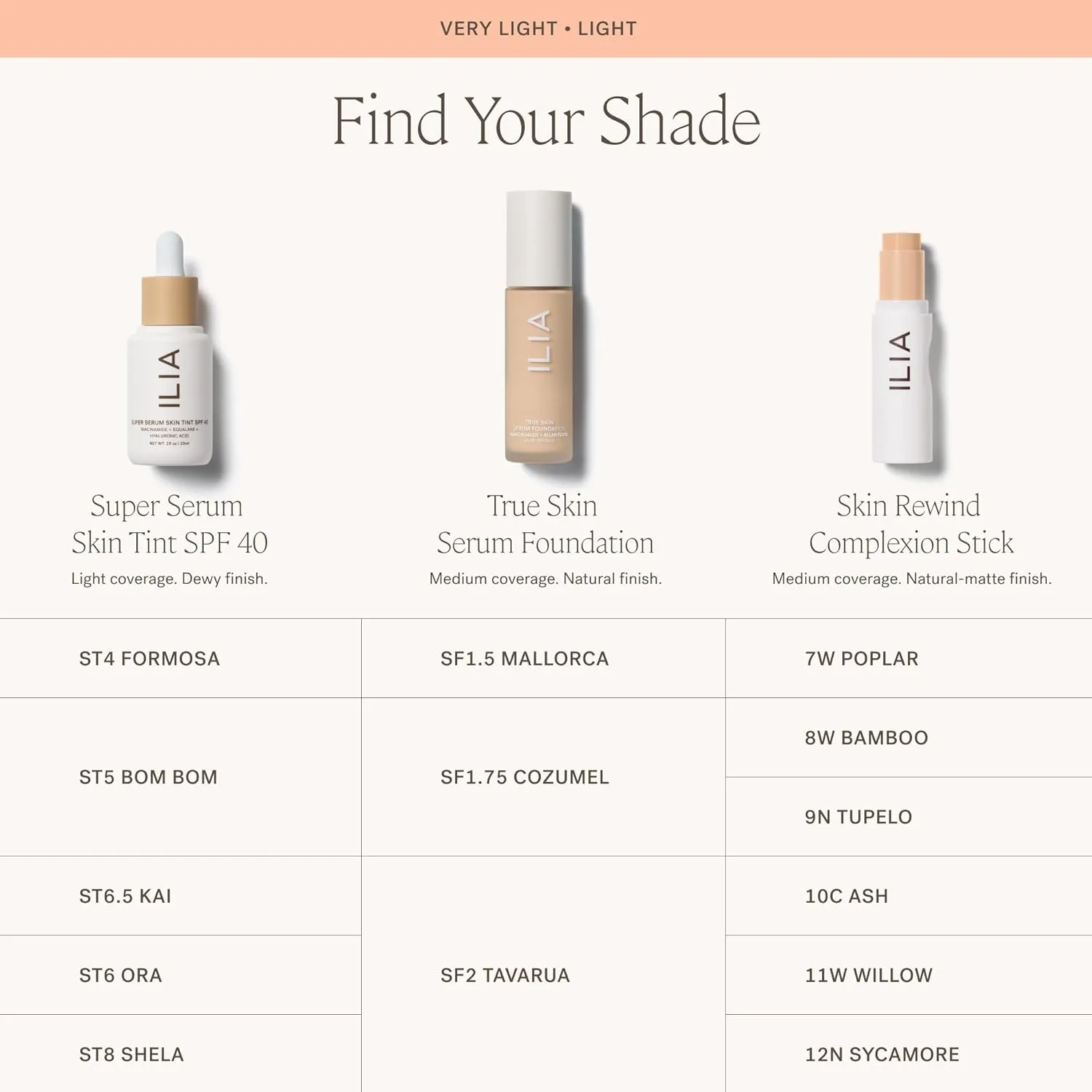 ILIA - Skin Rewind Complexion Stick - Foundation   Concealer   Skincare | Non-Toxic, Vegan, Cruelty-Free, Clean Makeup (9N - Tupelo, 0.35 oz | 10 g)