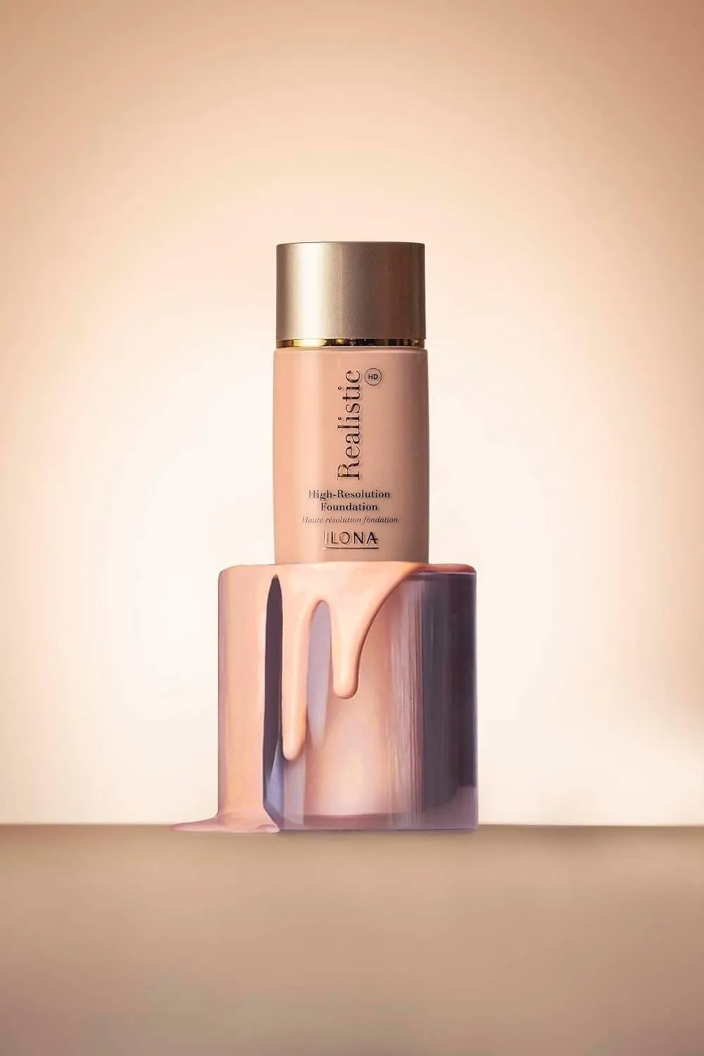 ILONA Realistic™ HD High-Definition Makeup Foundation | 1.18 Fl Oz | Real Cream