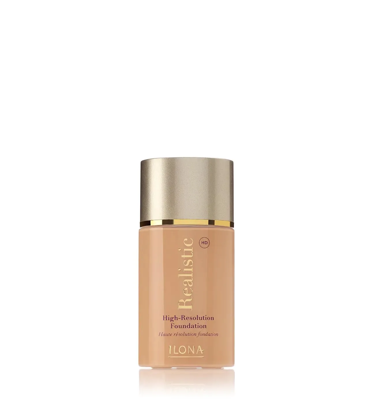 ILONA Realistic™ HD High-Definition Makeup Foundation | 1.18 Fl Oz | Real Cream