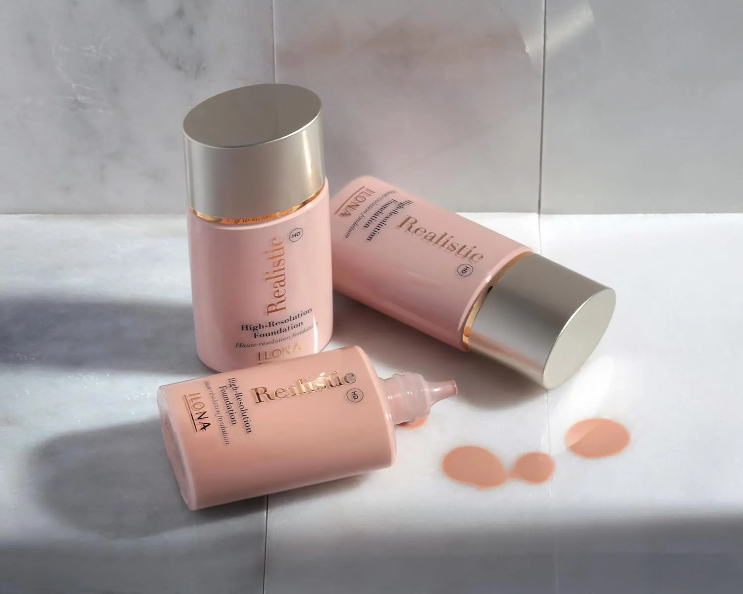 ILONA Realistic™ HD High-Definition Makeup Foundation | 1.18 Fl Oz | Real Cream
