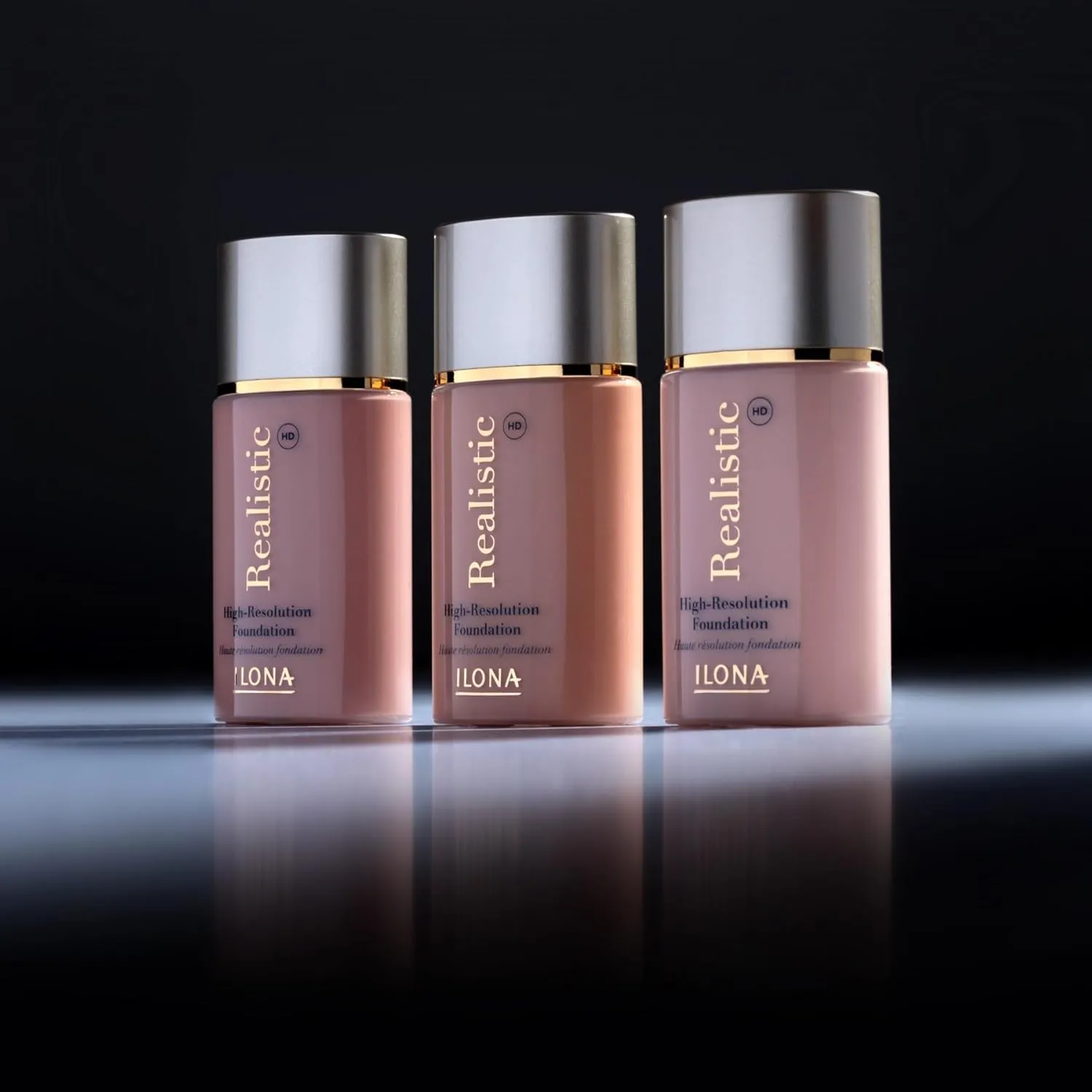 ILONA Realistic™ HD High-Definition Makeup Foundation | 1.18 Fl Oz | Real Cream