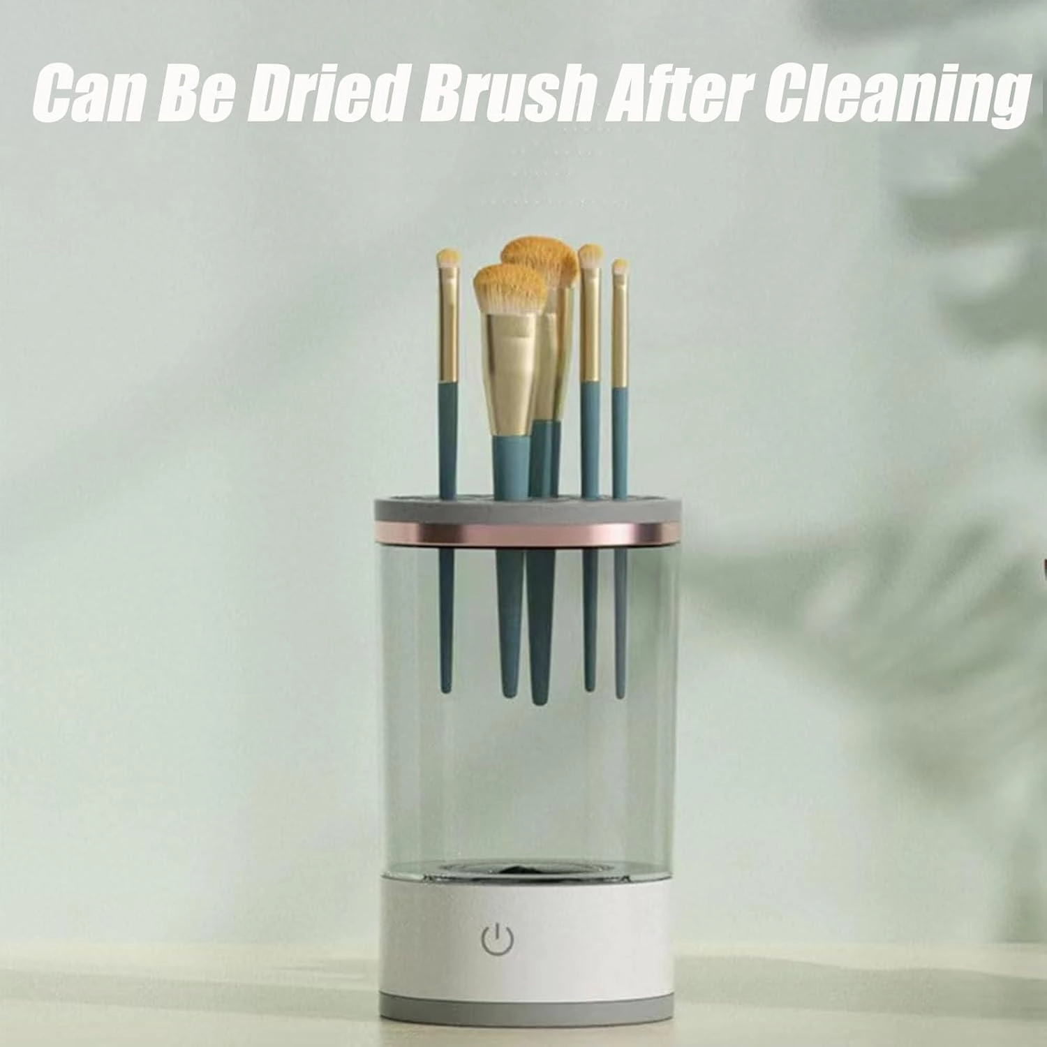 Jfxgjuv Beauty Swirl Cosmetic Brush Cleaner, The Cozy Luna Brush Cleaner, Beautyswirl - Cosmetic Brush Cleaner, Automatic Spinning Makeup Brush Cleaner Machine Deep Cleaning (White White,One Size)