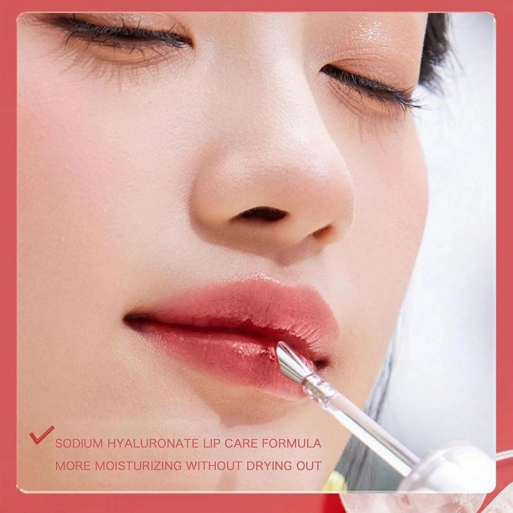Judydolll Ice Watery Lip Gloss, Ice Iron Tinted Lip Tint, Jelly Hydrating Lip Gloss, Long-Lasting Lightweight Lip Tint (#07)