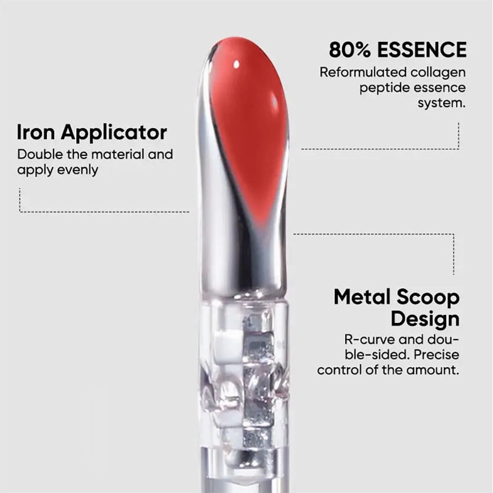 Judydolll Ice Watery Lip Gloss, Ice Iron Tinted Lip Tint, Jelly Hydrating Lip Gloss, Long-Lasting Lightweight Lip Tint (#07)