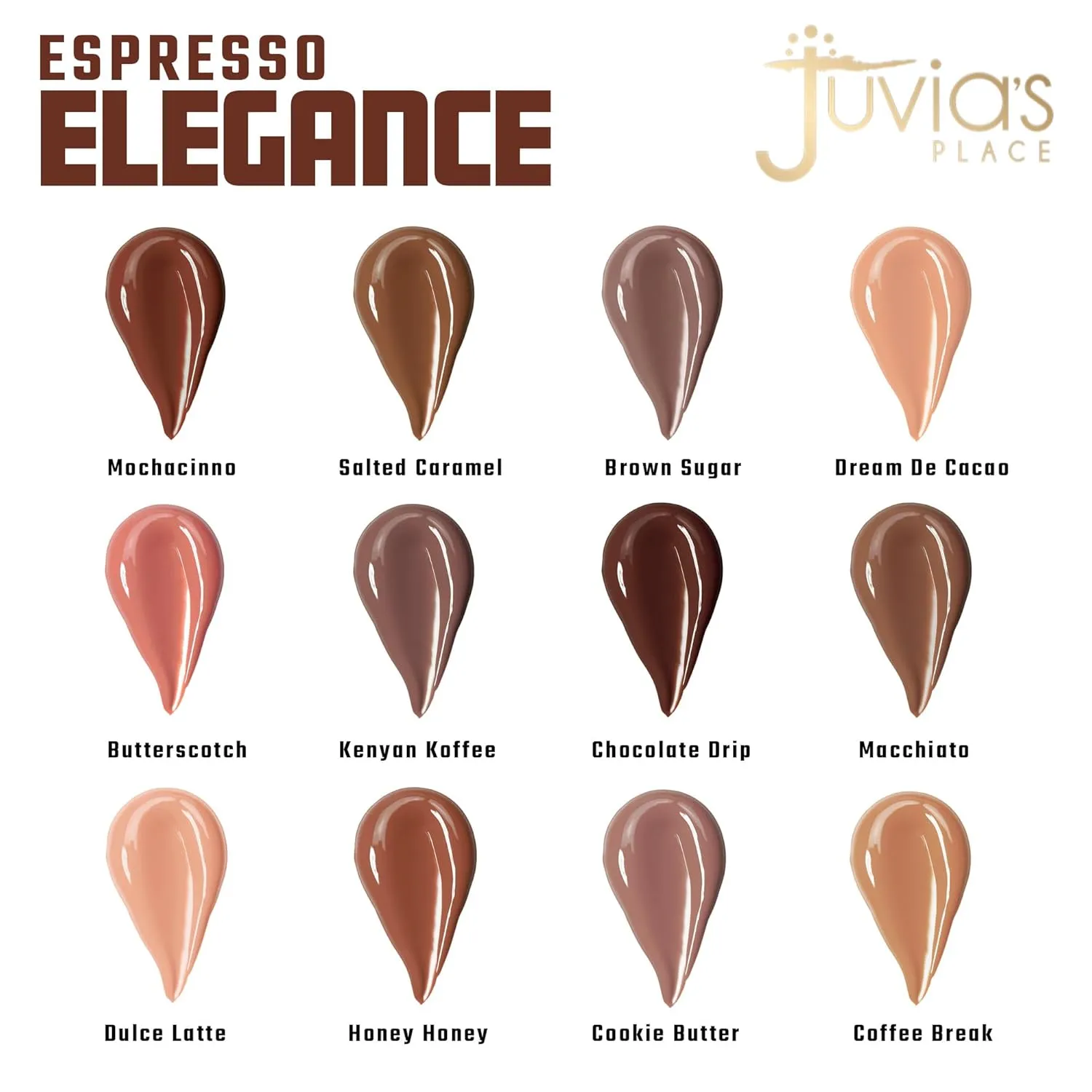 Juvia's Place Coffee Shop Lip Gloss - Brown Sugar - Hydrating Butter Lip Gloss for Women, Long-Lasting Shine, Moisturizing Glass-like Finish, Plumping Non-sticky Lip Gloss, Suitable for every vibe