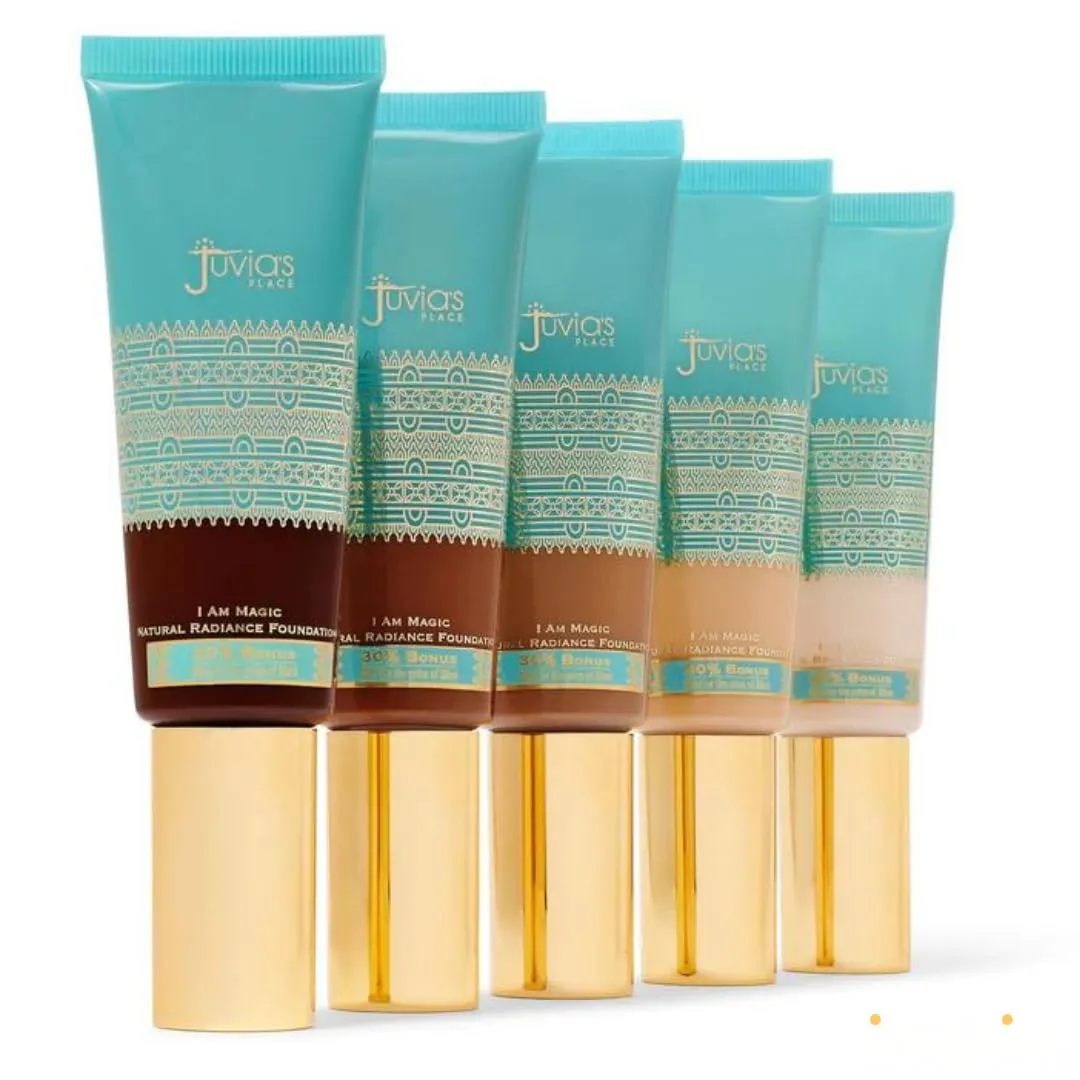 Juvia's Place I Am Magic Natural Radiance Foundation - 240Lagos - Full Coverage Liquid Foundation Makeup for Dry, Mature, Aging, and Combination Skin - Lightweight Longwear Base with Radiant Finish