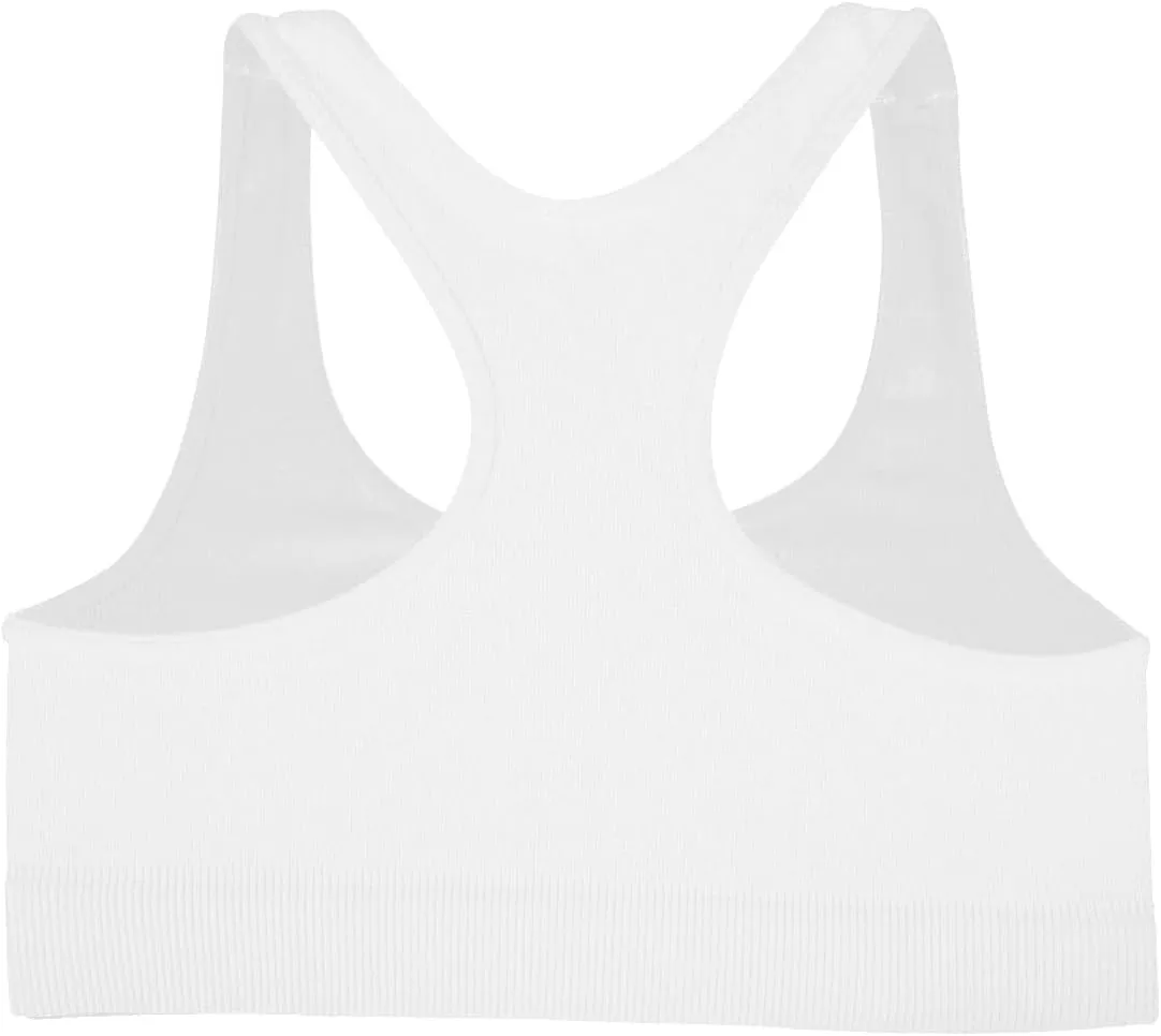 Kurve Girl’s Stretchy Crop Racerback Undershirt Training Sports Bra, UV Protective Fabric, UPF 50 , Made in USA,