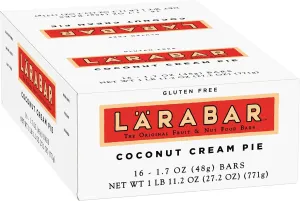 Larabar Gluten Free Bars, Coconut Cream Pie, 1.7 oz Bars (16 Count)