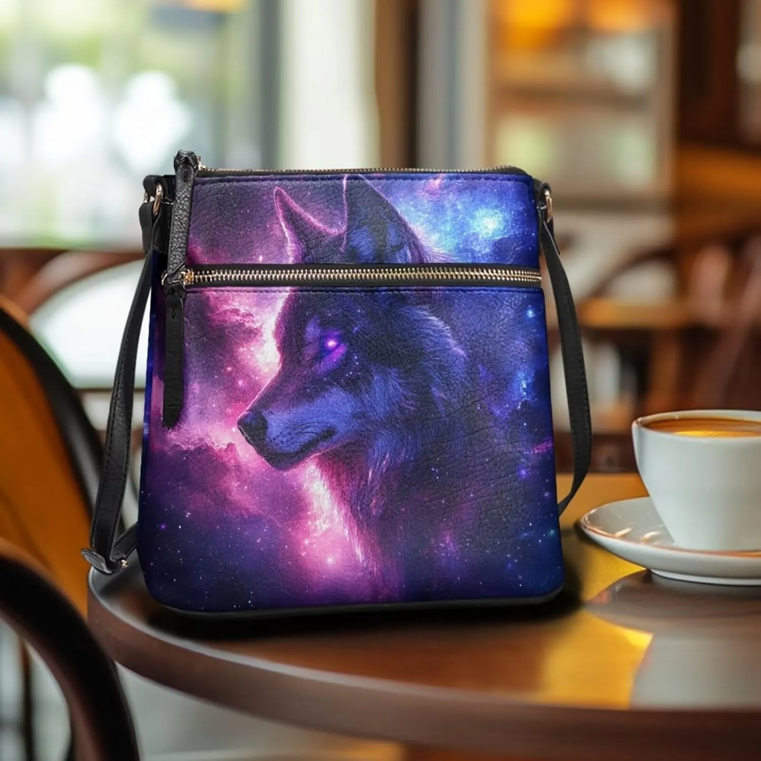 Large Capacity Leather Shoulder Bag with Adjustable Strap for Women