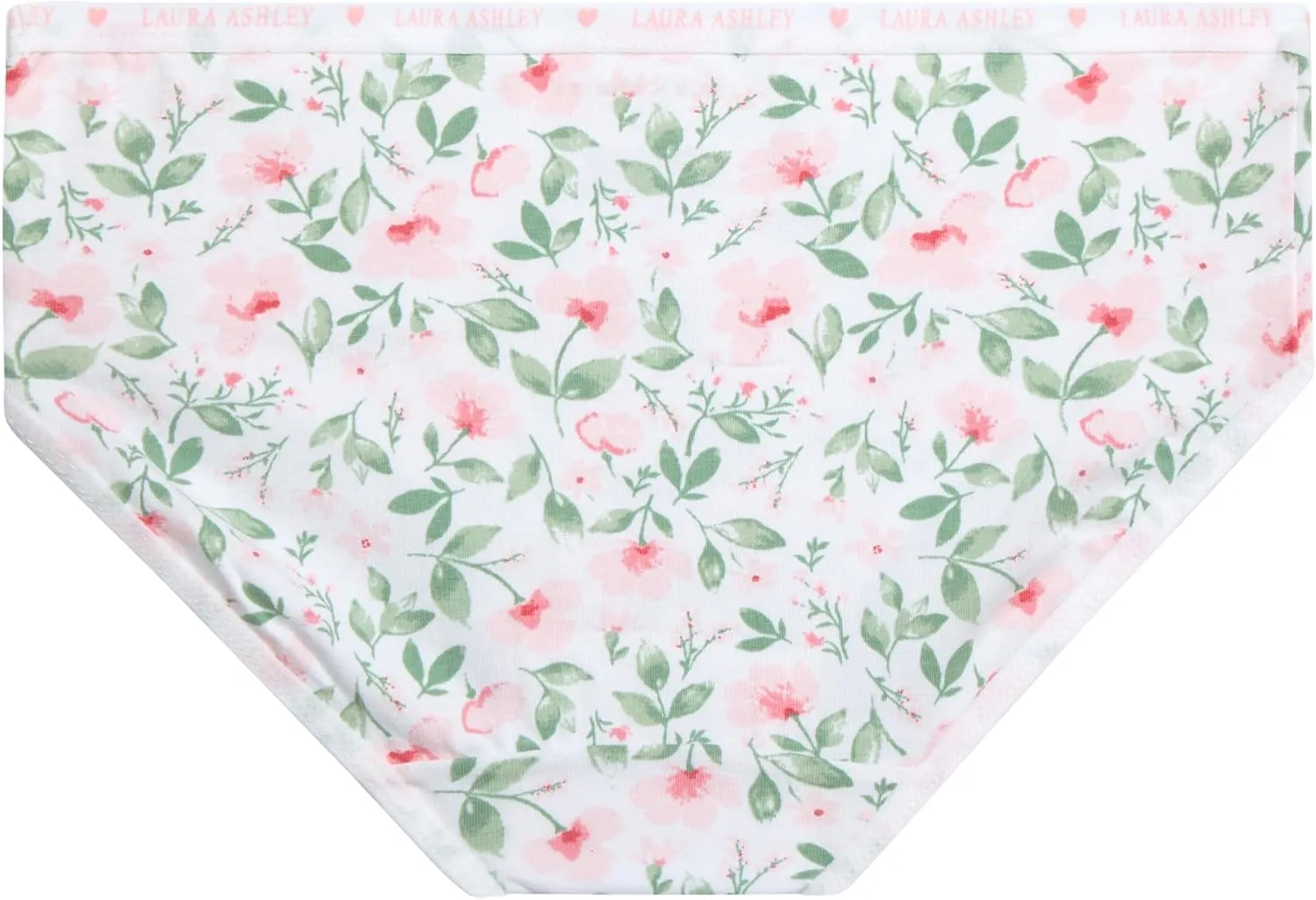 Laura Ashley Girls Underwear Briefs - 5 Pack Soft Comfort Stretch Breathable Cotton Underwear Panties for Girls (Sizes:4-12)