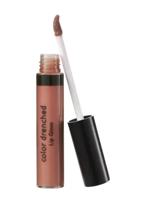 Laura Geller Color Drenched Lip Gloss – Cafe Au Lait | High-Pigment, Non-Sticky Lip Gloss with Moisturizing, Glossy Finish