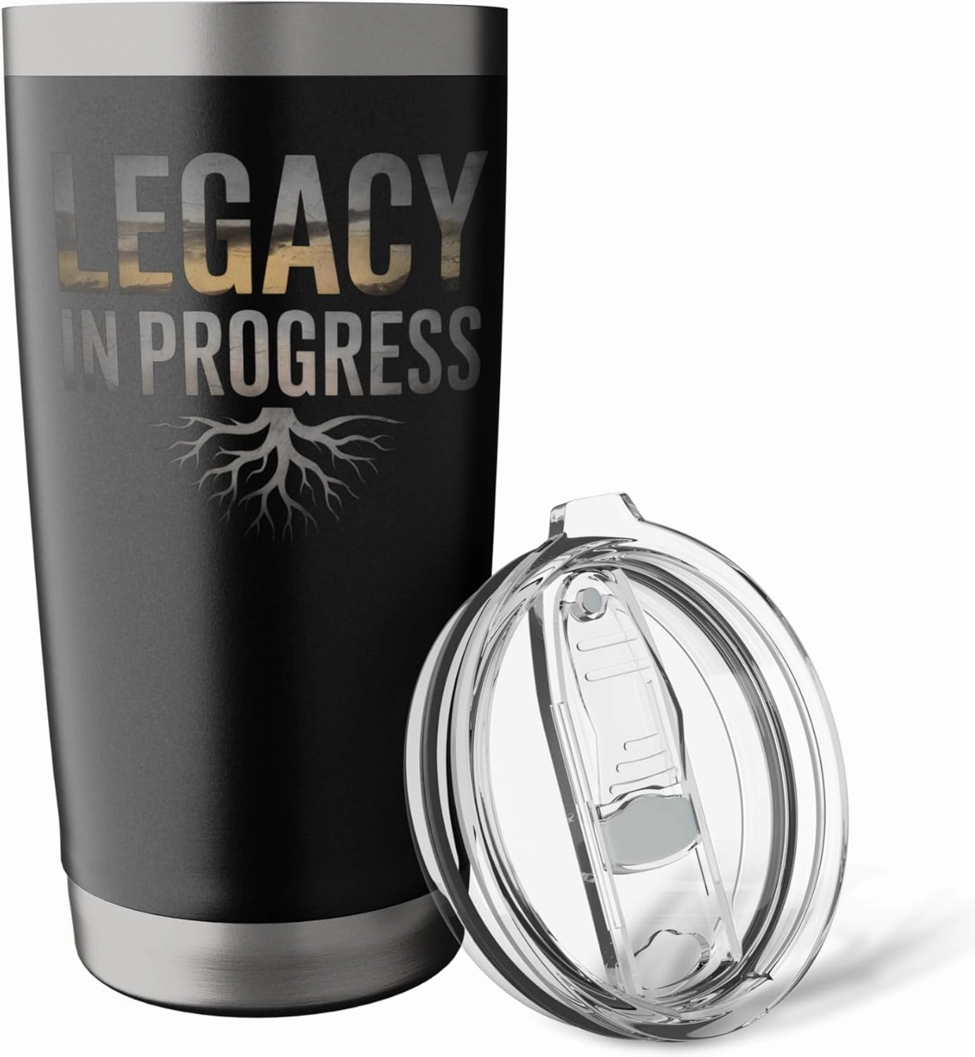 Legacy In Progress Motivational Father Mother Family Stainless Steel Insulated Tumbler