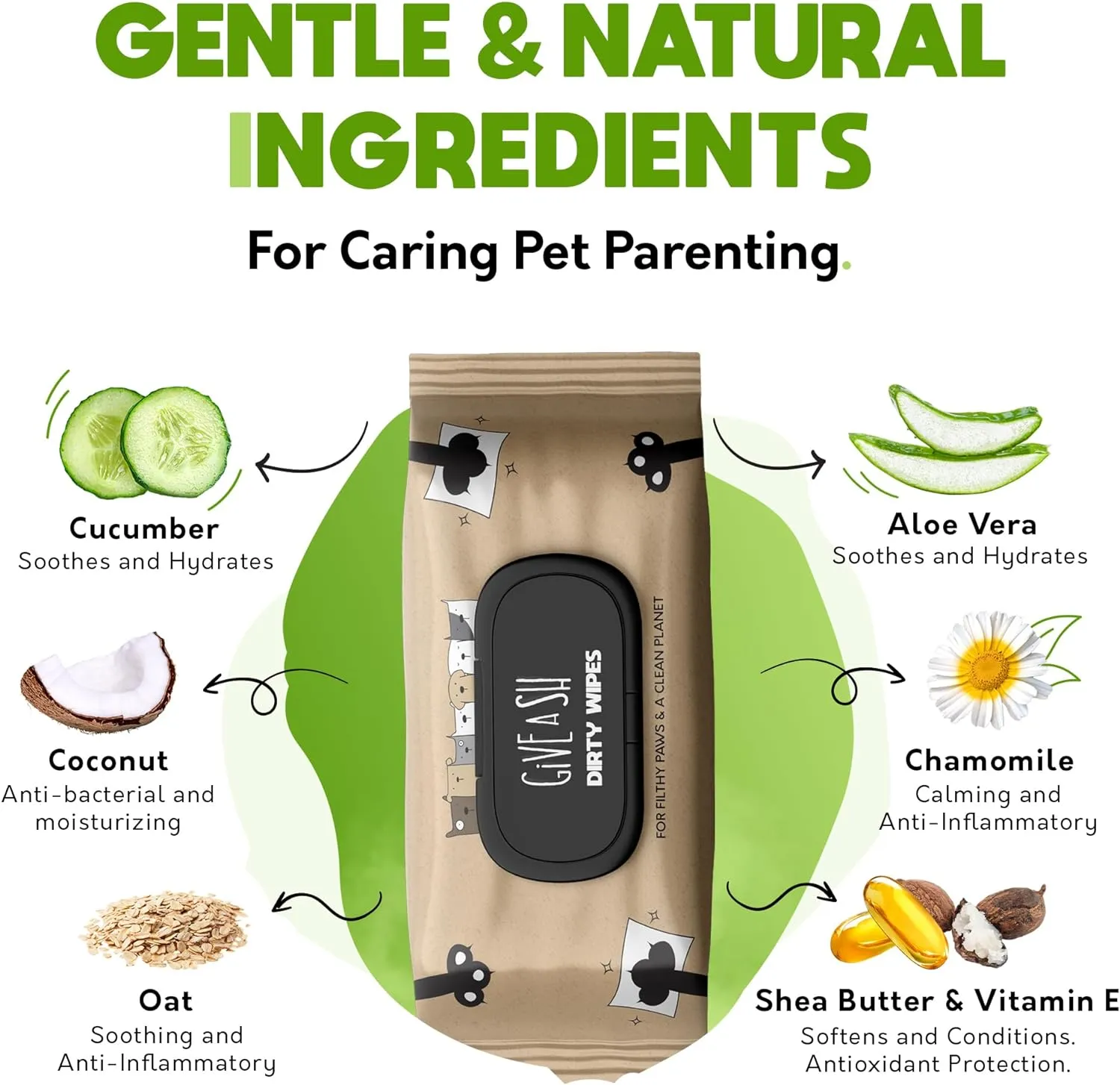 Lick-Safe Pet Wipes for Dogs & Cats - Vet-Approved & Hypoallergenic - Cleans Mud, Odors & Dander - Feline & Dog Wipes for Paws, Face & Butt - Earth-Friendly & Unscented Cat Cleaning - Pack of 400