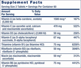 Life Extension Two-Per-Day High Potency Multi-Vitamin & Mineral Supplement - Vitamins, Minerals, Plant Extracts, Quercetin, 5-MTHF Folate & More - Gluten-Free - Non-GMO - 120 Tablets (Pack of 2)