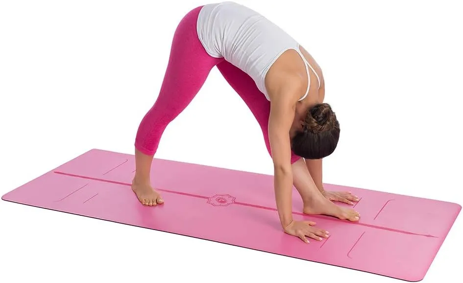 Liforme Evolve Yoga Mat – Free Yoga Bag Included - Patented Alignment System, Warrior-like Grip, Non-slip, Eco-friendly, Sweat-Resistant, Long, Wide, 4.2mm thick mat for comfort