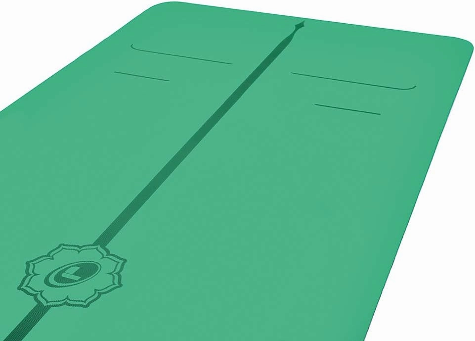 Liforme Evolve Yoga Mat – Free Yoga Bag Included - Patented Alignment System, Warrior-like Grip, Non-slip, Eco-friendly, Sweat-Resistant, Long, Wide, 4.2mm thick mat for comfort