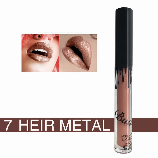 Lip Kit Matte Lip Kits - Liquid lipstick glitter Hot Sexy Colors waterproof Long Lasting matte Lip gloss pen Make up red with matte lip baton