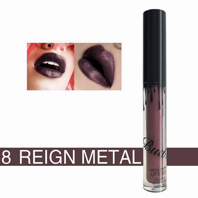 Lip Kit Matte Lip Kits - Liquid lipstick glitter Hot Sexy Colors waterproof Long Lasting matte Lip gloss pen Make up red with matte lip baton