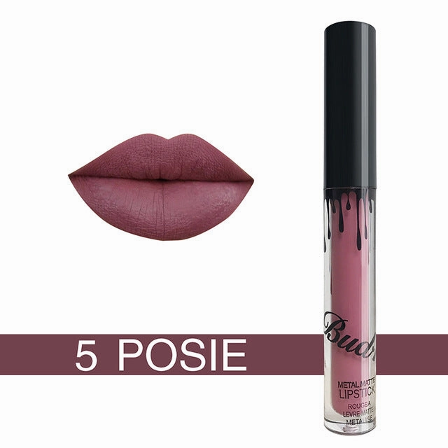 Lip Kit Matte Lip Kits - Liquid lipstick glitter Hot Sexy Colors waterproof Long Lasting matte Lip gloss pen Make up red with matte lip baton