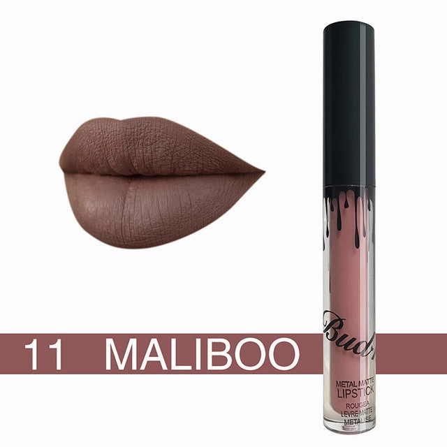 Lip Kit Matte Lip Kits - Liquid lipstick glitter Hot Sexy Colors waterproof Long Lasting matte Lip gloss pen Make up red with matte lip baton