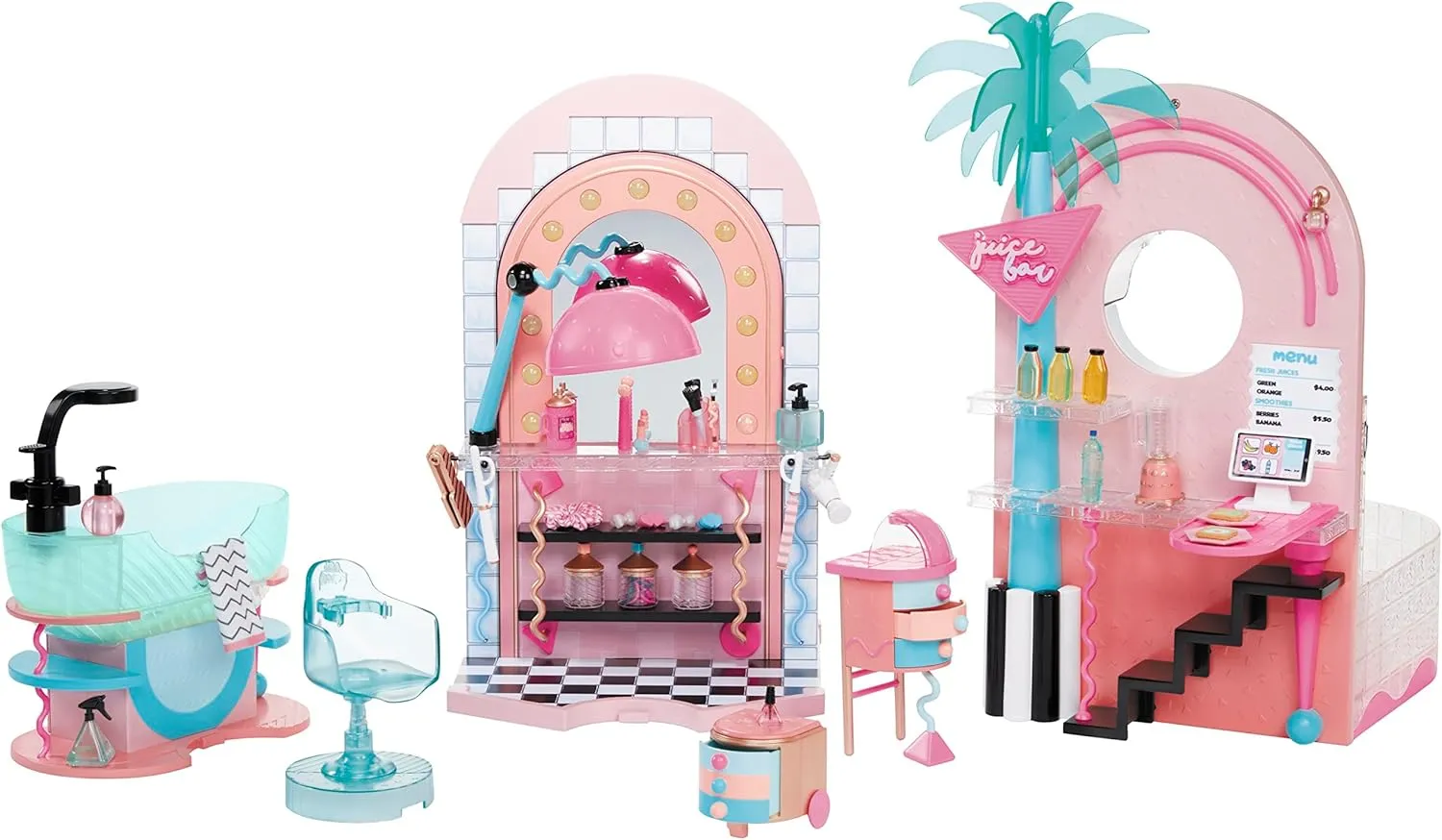 LOL Surprise Salon & Spa Playset with 65  Surprises - Waterfall, Mirror, 360 Play, Holiday Gift for Kids 4  Years