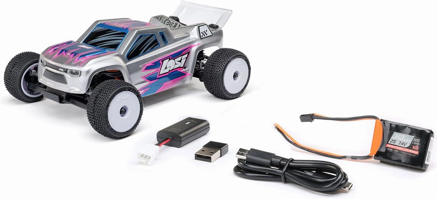 LOS-1392T2 Losi 1/28 Micro-T 2S 2WD RTR Stadium Truck (Battery & Charger Include