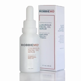 Luxurious Facial Oil Serum, Cold Pressed Organic Sunflower Oil and Vitamin E for Deep Hydration, Soothe Protect Skin Barrier Even Out Skin Tones (1 oz/30 ml)
