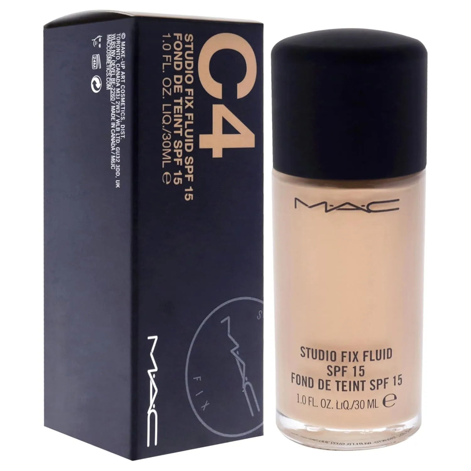 M.A.C Studio Fix Fluid Foundation Spf 15 C4, 1 Ounce