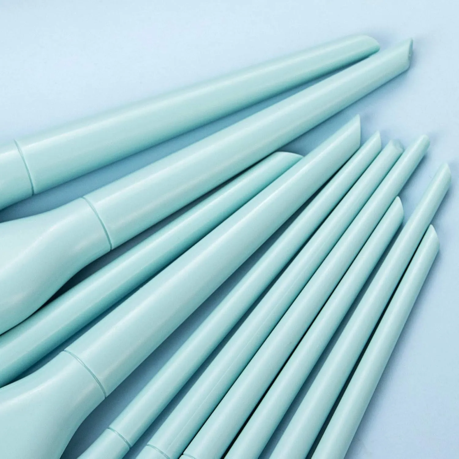 Make Brushes Cosmetic Eyeliner 10PCS Concealer Eyebrow Foundation Up Brush Makeup Products(Color:Blue)