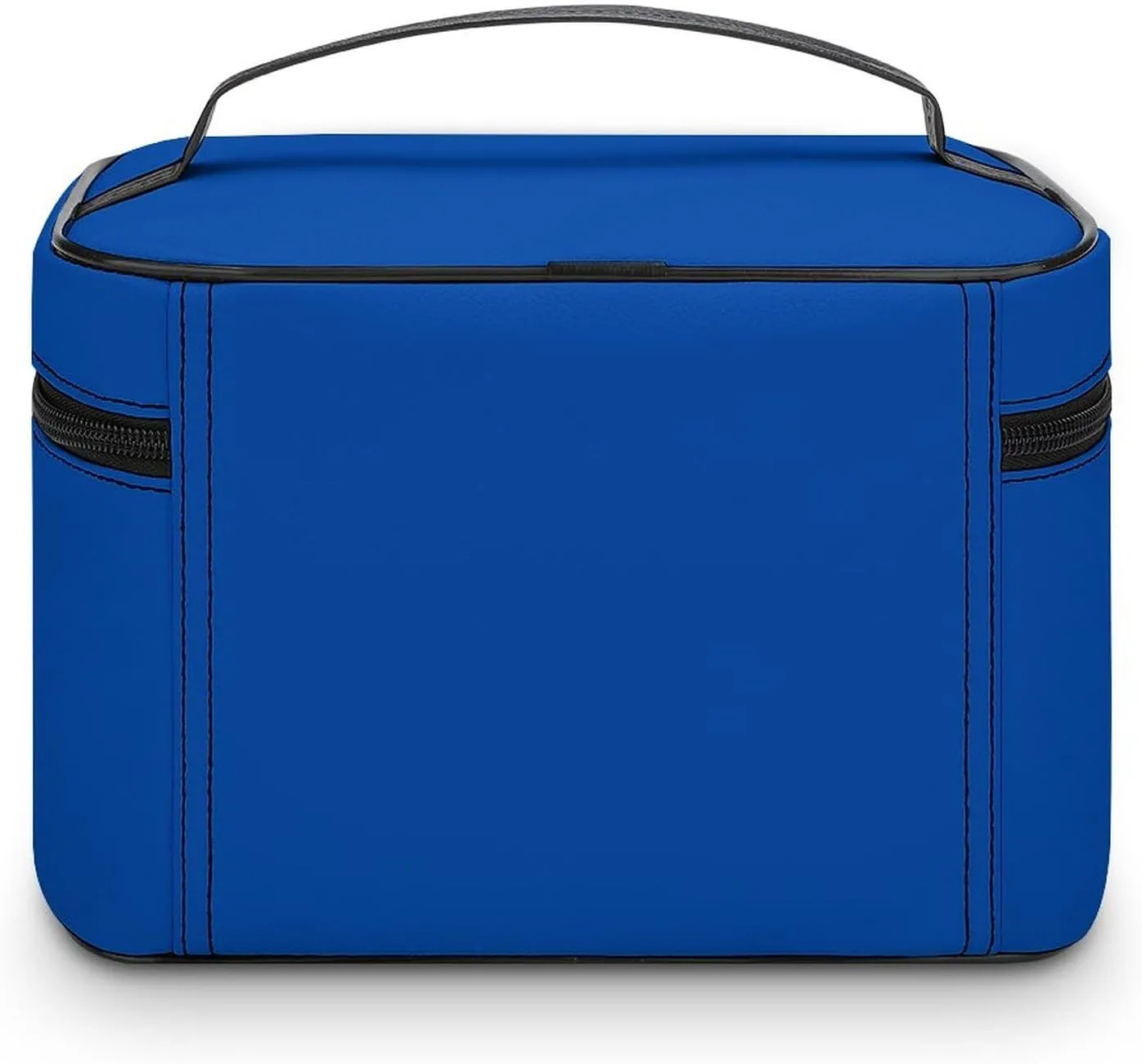 Makeup Bag, Cobalt Blue Solid Color Travel Cosmetic Bag Makeup Organizer Case Large Capacity Portable Zipper Toiletry Bag for Women