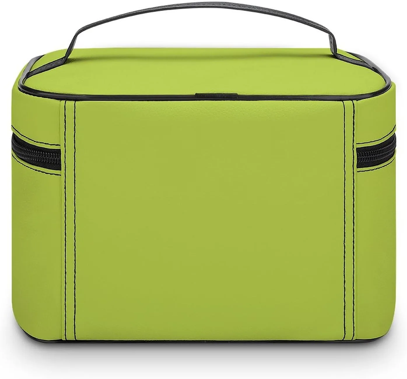 Makeup Bag, Green Plain Solid Colo Travel Cosmetic Bag Makeup Organizer Case Large Capacity Portable Zipper Toiletry Bag for Women