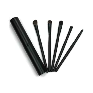 Makeup Brush 5pcs Travel Portable Mini Eye Makeup Brushes Set Smudge Eyeshadow Eyeliner Eyebrow Brush Lip Make Up Brush Kit Professional Cosmetic Products (Color : E)