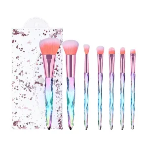 Makeup Brushes Premium Synthetic Concealers Foundation Powder Eye Shadows Makeup Brushes Cosmetic Eyebrow Eyeshadow Powder Brush Lip Makeup Brushes Double Ended Makeup Brush(E,One Size)