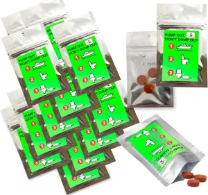 Marine Water Leak Fluorescent Tracing Tablets Pack Neon Green Dyes Detect Illegal Discharge Boats, EPA Standard Sewer and Drain Commercial