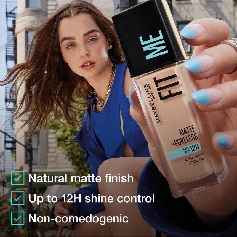 Maybelline Fit Me Matte & Poreless Mattifying Liquid Foundation - 128 Warm Nude