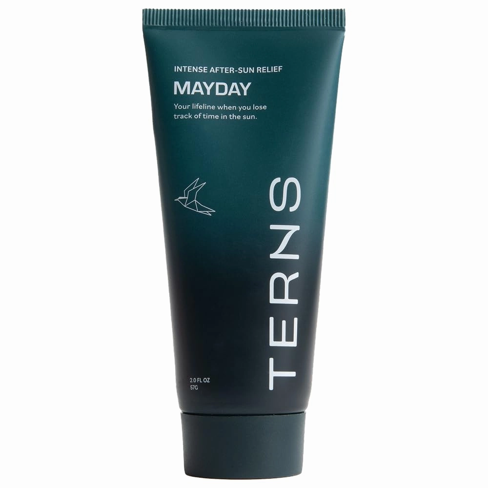 Mayday Intense After-Sun Gel Cream, Rapid Sunburn Recovery with Aloe, Niacinamide & Ocean-Derived Sirenas Complex AQ, Minimizes Redness & Peeling, Fragrance-Free, Non-Greasy, Travel Size 2 FL OZ