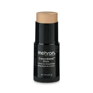 Mehron Makeup CreamBlend Stick | Face Paint, Body Paint, & Foundation Cream Makeup | Perfect for Halloween .75 oz (21 g) (Medium 1)