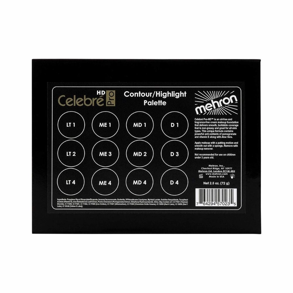Mehron Celebre Pro-HD Contour/Highlight Palette