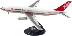 Metal Aircraft Model 1/200 Scale for A300-600R Aircraft Model ABS Passenger with Landing Gear Collection Display Decoration Aviation Enthusiasts