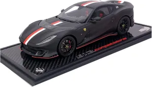 Metal Die Cast Toy Cars 1 18 for The Static Club Version of Ferrari 812 Competizione Resin Car Model Black for Home Or Office Décor