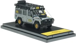 Metal Die Cast Toy Cars 1:64 for Land Rover Defender 110 Alloy Car Model Adult Decorative Desktop Ornaments Silver for Home Or Office Décor
