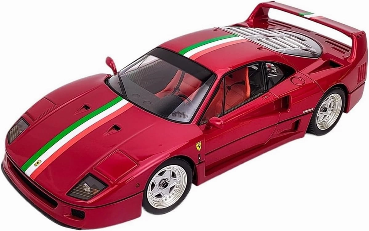Metal Die Cast Toy Cars 1 18 for Ferrari F40 Supercar Alloy Full-Open Car Model Collection Ornament Static Collectible for Home Or Office Décor